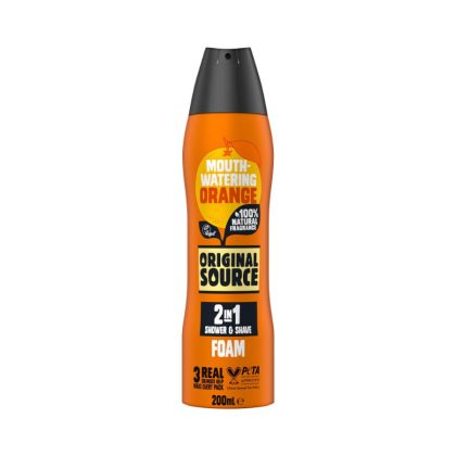Orange 2 in 1 Shower & Shave Foam